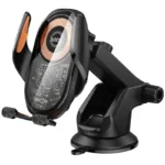HOCO HW34 Blue whale 3-axis linkage wireless fast charging car holder(center console)