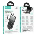 Hoco J156 Founder 22.5W+PD20W fully compatible power bank with four cables(10000mAh) - imagine 2