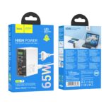 Hoco N36 Fuerza six-port PD65W(3C3A) charger(EU) - imagine 4