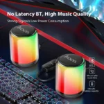 HOCO BS56 Colorful  Bluetooth wired 2-in-1 computer speaker - imagine 5