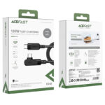 ACEFAST C5-03 USB-C to USB-C 100W right angled aluminum alloy charging data cable - imagine 7