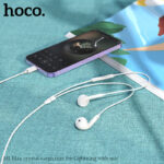 Hoco M1 Max crystal earphones for iPhone with mic