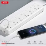 XO WL19 (EU) long row 5AC jack+USB-A+1USB-C with independent switch - imagine 5
