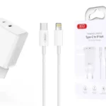 XO L145 20W USB-C+L Port Bi-directional Reverse Charger Fast Charger +set cable