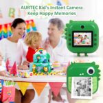 XO XJ05 front and rear dual camera children’s dinosaur silicone cover printing camera (Free 3 Rolls of Thermal Paper) - imagine 3