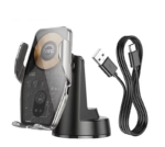 HOCO HW27 Traveler infrared RGB wireless fast charging car holder(center console) - imagine 4