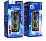 HOCO DS58 Heritage dual 10-inch RGB light Bluetooth speaker(EU) — изображение 6