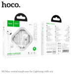Hoco M1 Max crystal earphones for iPhone with mic - imagine 9