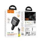 Hoco Z70 Speed PD93W(2C1A)car charger with TFT display - imagine 4