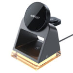 AceFast E17 desktop 3-in-1 wireless charging holder black - imagine 3