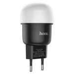 Hoco C87A Sparkle dual port night light charger(EU) - imagine 2