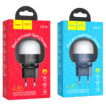 Hoco C87A Sparkle dual port night light charger(EU) - imagine 4