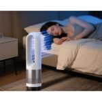 Hoco DF14 silent air circulation floor-to-ceiling leafless electric fan(EU)