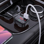 Hoco E59 Promise QC3.0 car Bluetooth FM transmitter - imagine 6