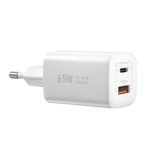 WIWU 65W PD+QC wall charger/ EU Plug Wi-U012