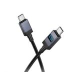 Hoco X118 Generous 60W charging data cable with display Type-c to Type-c