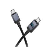 Hoco X118 Generous 60W charging data cable with display Type-c to Type-c