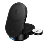 Hoco CQ23 Pole Qi2.2 3-in-1 magnetic wireless fast charger - imagine 2