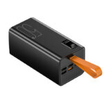 XO PR286 PD20W+QC22.5W Three Inputs and Six Outputs Comes with Four Cables + Lighting Fast Charging Mobile Power 50000mAh