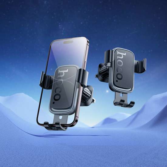 H80-BK-2-550x550-1-2.jpg HOCO H80 Vista gravity car holder(air outlet) - imagine 1