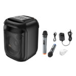 HOCO HA13 Ramon outdoor bluetooth speaker with two wireless microphones - imagine 7