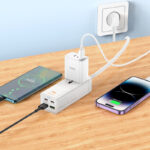 HOCO AC10A Barry PD65W(2C2A with 1 socket) desktop charger(EU) — изображение 3