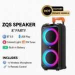 Sing-e ZQS8263 RGB Party Dual Speaker 8 inch 50W