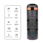 Sing-e ZQS6301 RGB Party Triple Speaker 6,5 inch 30W - imagine 2