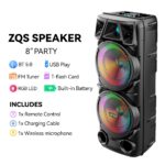 Sing-e ZQS8210 RGB Party Dual Speaker 30W - imagine 2