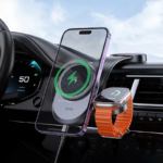 HOCO HW28 Excelso 2-in-1 wireless fast charging car holder(center console)
