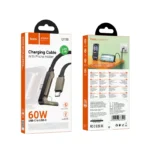 Hoco U150 Exquisite bracket 60W charging data cable Type-C to Type-C — изображение 2