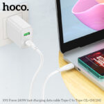 HOCO X93 Force 240W fast charging data cable Type-C to Type-C(L=2M) - imagine 3