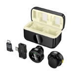 Hoco L22 Bright 2-in-1 wireless microphone with case(iPhone(Lightning)/Type-C) - imagine 2