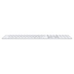 Apple Magic Keyboard with Touch ID and Numeric Keypad for Mac models (USB–C) — US English — White Keys MXK73ZA - imagine 5