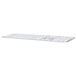 Apple Magic Keyboard with Touch ID and Numeric Keypad for Mac models (USB–C) — US English — White Keys MXK73ZA - imagine 3