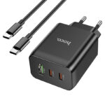 Hoco N18 Phenomenon 65W three-port (2C1A)GaN charger set(Type-C to Type-C)(EU)(GaN） - imagine 2
