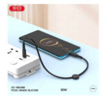 XO NB-Q248B Suluo Series Portable Silicone Type-c to Type-C 60W Data Cable L=25cm Strip Cable