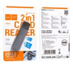 HOCO HB45 Spirit 2-in-1 USB/Type-C 2.0 card reader - imagine 3