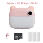 XO XJ04 front and rear dual camera children’s printing camera (Free 3 Rolls of Thermal Paper) - imagine 2