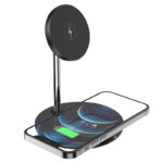 Hoco S23 Volant magnetic 2-in-1 wireless fast charger - imagine 4
