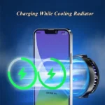 XO SL05 Magnetic suction heat sink with universal clip, temperature display, and wireless charging function - imagine 2
