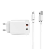 Wiwu PD+QC Charger+ Cable sets EU Plug+ A to C/C to C  Wi-U002 A-C/C-C
