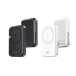 XO PR242 15W magnetic wireless charging + PD20W C port fast charging mobile power with U-shaped holder 5000mAh