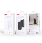 XO PR242 15W magnetic wireless charging + PD20W C port fast charging mobile power with U-shaped holder 5000mAh — изображение 4