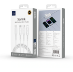 Wiwu Wi-C046E C-C+L+M USB-C 3in1 Starlink Series 3in1 Cable — изображение 3