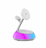 Wiwu Aurora Qi2.0 3 in 1 Wireless Charger Wi-W036 - imagine 2