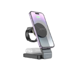 HOCO CQ3 Motorcycle folding 3-in-1 magnetic wireless fast charger - imagine 2