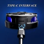 XO SL05 Magnetic suction heat sink with universal clip, temperature display, and wireless charging function - imagine 3