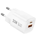 Wiwu 33W PD+QC Wall charger/ EU plug, Wi-U008 - imagine 4
