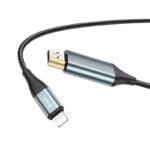 Hoco UA15 High-definition on-screen cable for Lightning to HDMI - imagine 2